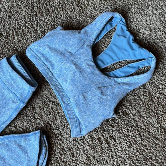 Gymshark Pants & Jumpsuits Two Piece Blue Workout Set Poshmark